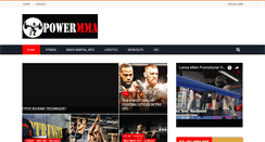 Desktop Screenshot of powermmafitness.com