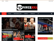 Tablet Screenshot of powermmafitness.com